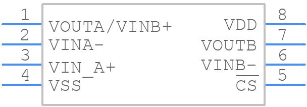 MCP6275-E/SN - Microchip - PCB symbol