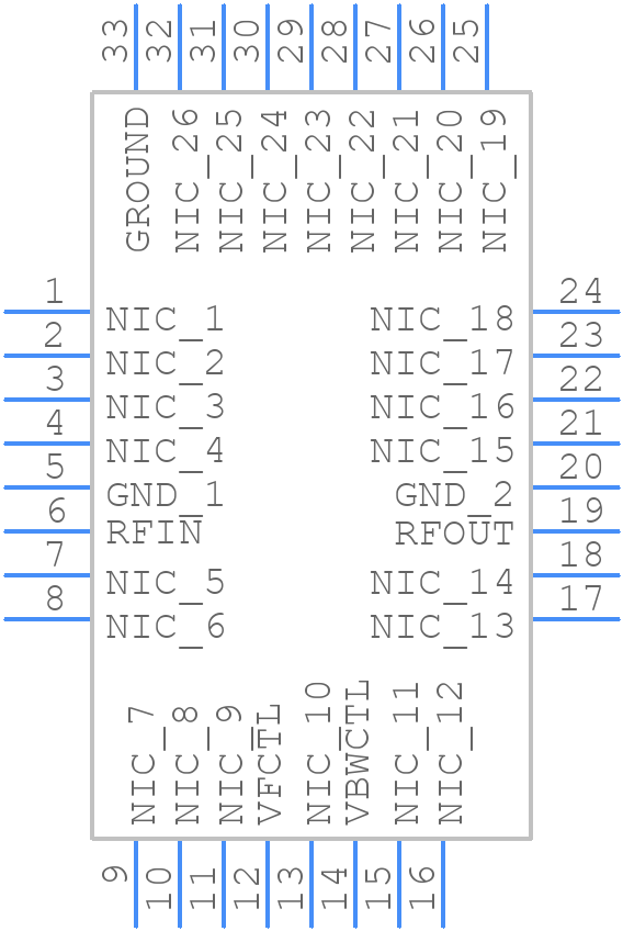 HMC891ALP5E - Analog Devices - PCB symbol