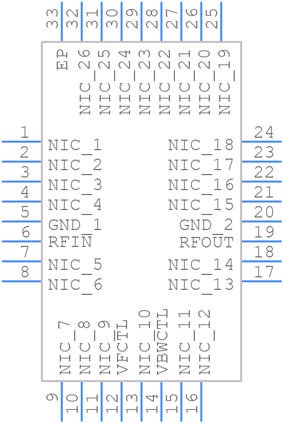 HMC892ALP5E - Analog Devices - PCB symbol