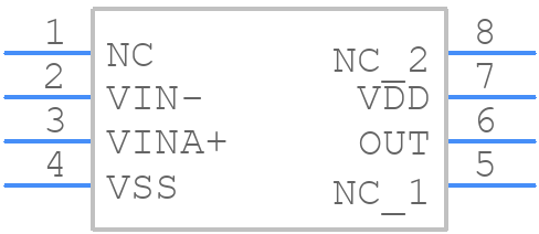 MCP6541-I/MS - Microchip - PCB symbol
