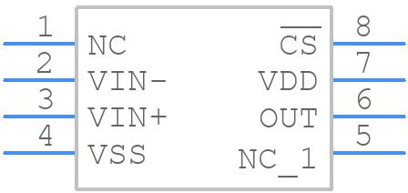 MCP6543-I/SN - Microchip - PCB symbol