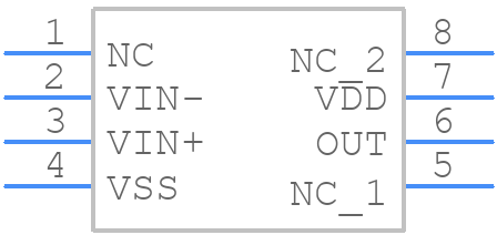 MCP6546-I/MS - Microchip - PCB symbol