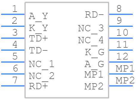 JX30-0005NL - Yageo Group - PCB symbol