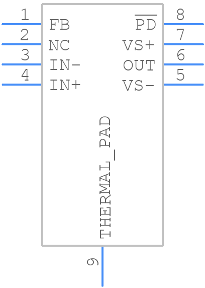 OPA855IDSGR - Texas Instruments - PCB symbol