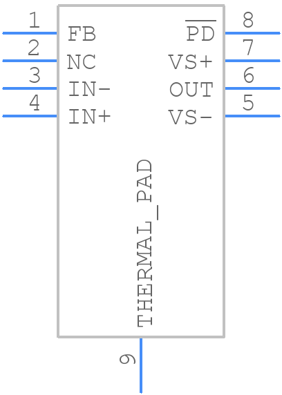 OPA855IDSGT - Texas Instruments - PCB symbol