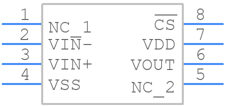 MCP6V03-E/SN - Microchip - PCB symbol