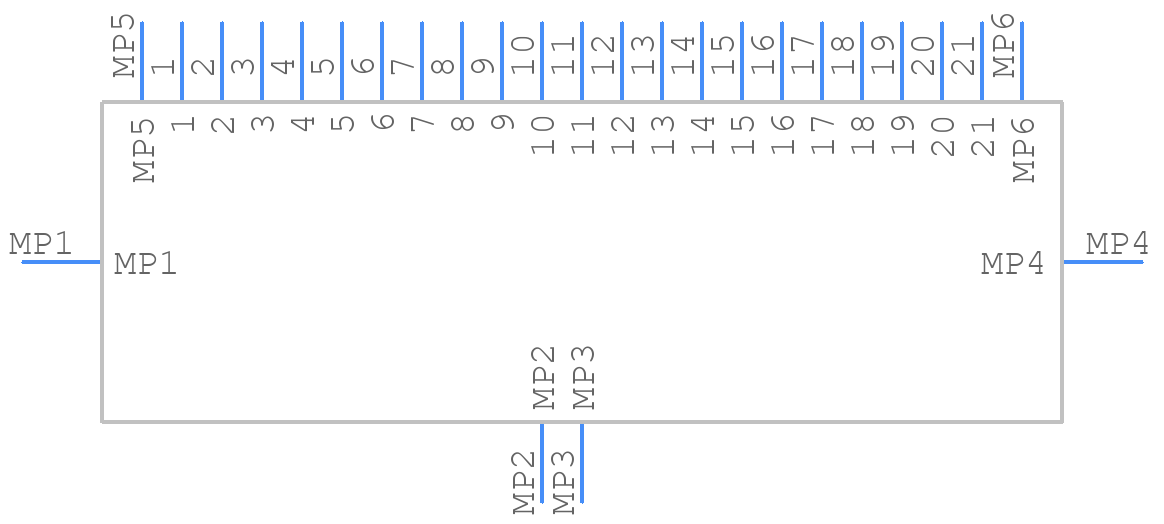 FX16-21S-0.5SH - Hirose - PCB symbol