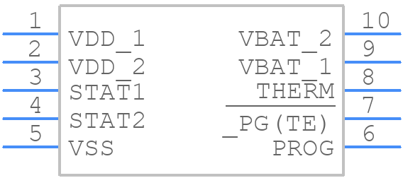 MCP73834-FCI/UN - Microchip - PCB symbol