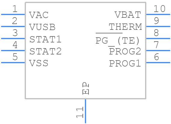 MCP73837-FCI/MF - Microchip - PCB symbol