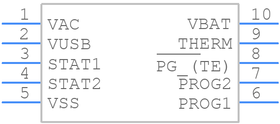MCP73837-FCI/UN - Microchip - PCB symbol