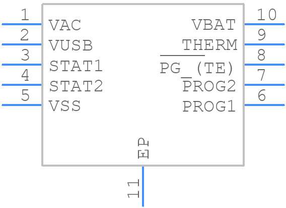 MCP73837-NVI/MF - Microchip - PCB symbol