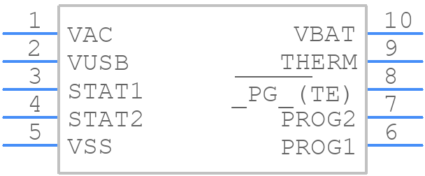 MCP73837-NVI/UN - Microchip - PCB symbol