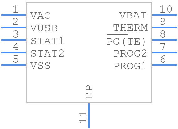 MCP73838T-FCI/MF - Microchip - PCB symbol