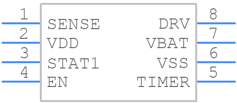 MCP73844-840I/MS - Microchip - PCB symbol