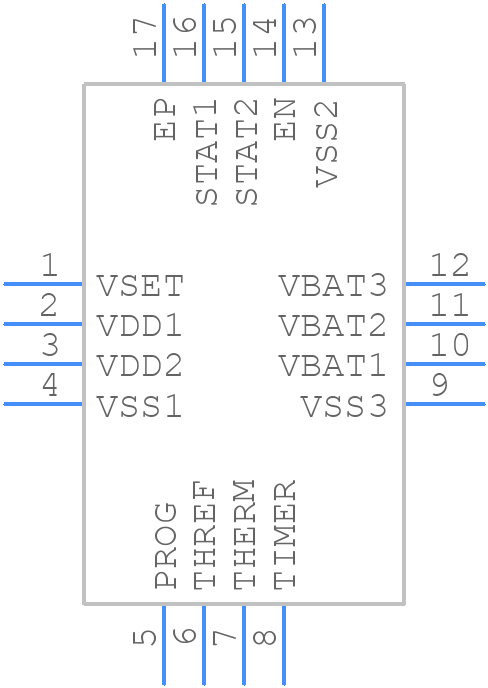 MCP73853-I/ML - Microchip - PCB symbol