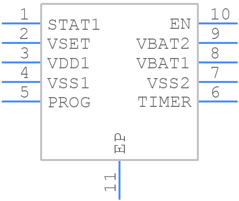 MCP73855-I/MF - Microchip - PCB symbol
