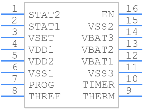 MCP73861-I/SL - Microchip - PCB symbol
