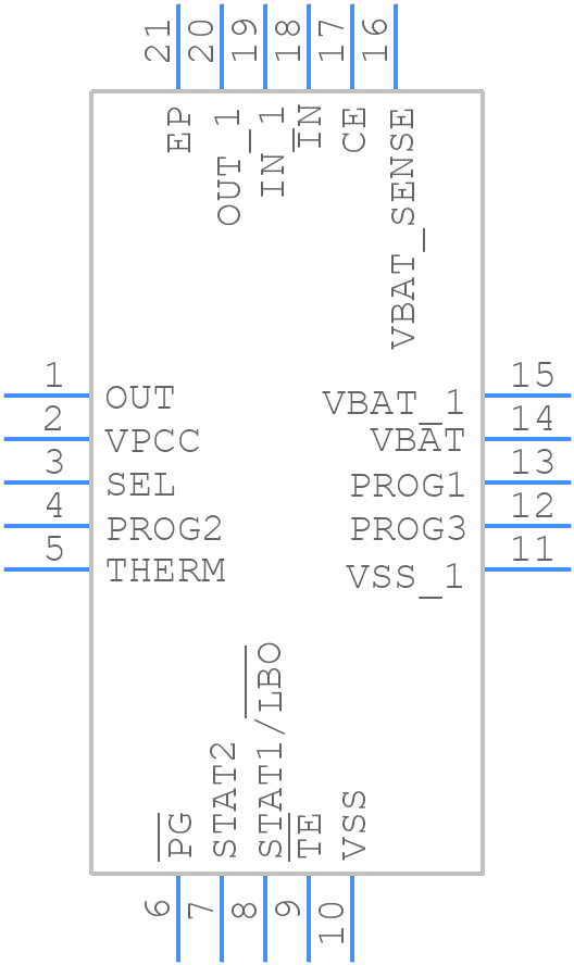 MCP73871-2CAI/ML - Microchip - PCB symbol