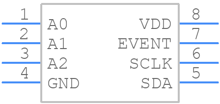 MCP9805-BE/ST - Microchip - PCB symbol