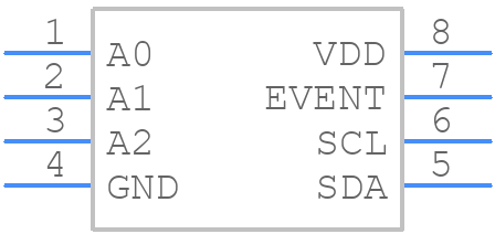 MCP98243-BE/ST - Microchip - PCB symbol