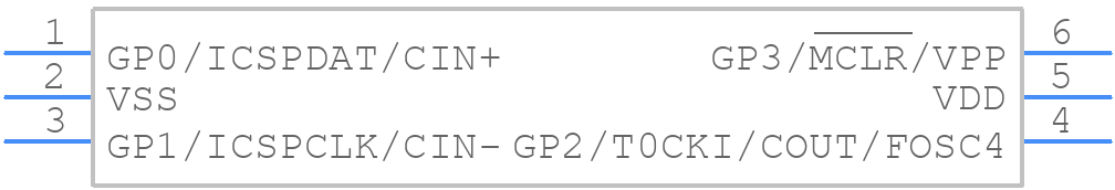 PIC10F204T-I/OT - Microchip - PCB symbol