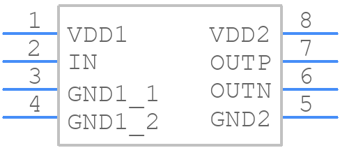 AMC1351DWV - Texas Instruments - PCB symbol