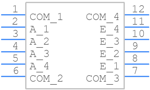 PS2841-4A-AX - Renesas Electronics - PCB symbol
