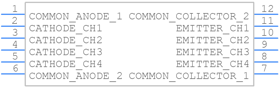PS2841-4B-AX - Renesas Electronics - PCB symbol