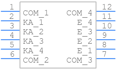PS2845-4A-AX - Renesas Electronics - PCB symbol