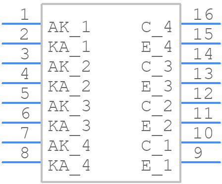 PS2805A-4-A - Renesas Electronics - PCB symbol