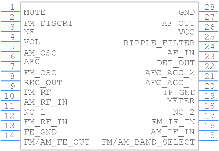 CXA1691BM - Sony - PCB symbol