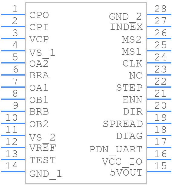 TMC2225-SA - Analog Devices - PCB symbol