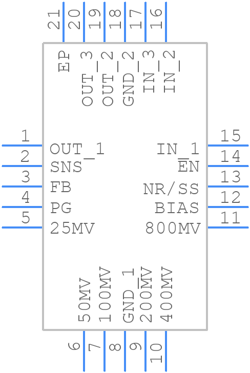 TPS7A8301ARGWR - Texas Instruments - PCB symbol