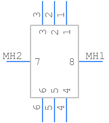 SMS6GE5 - Sunbank / Souriau - PCB symbol