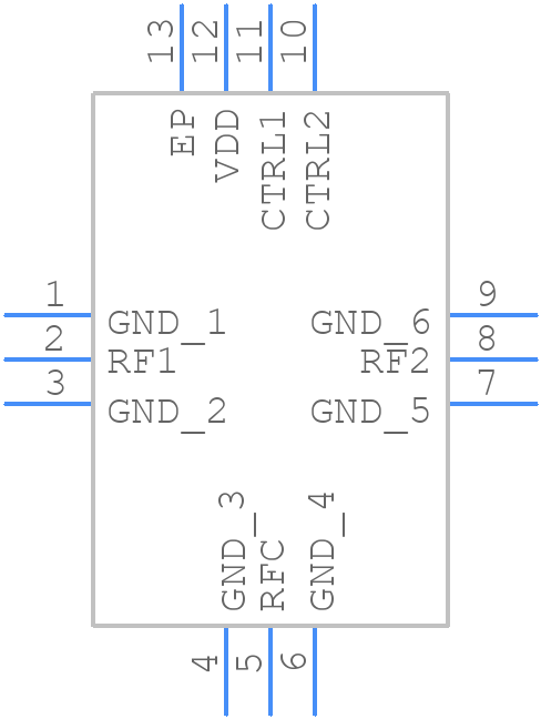 PE42721 - Peregrine Semiconductor - PCB symbol