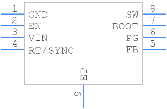 LMR38010FSDDAR - Texas Instruments - PCB symbol