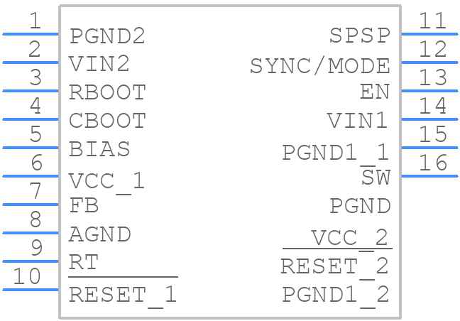 LM61480Q4RPHRQ1 - Texas Instruments - PCB symbol
