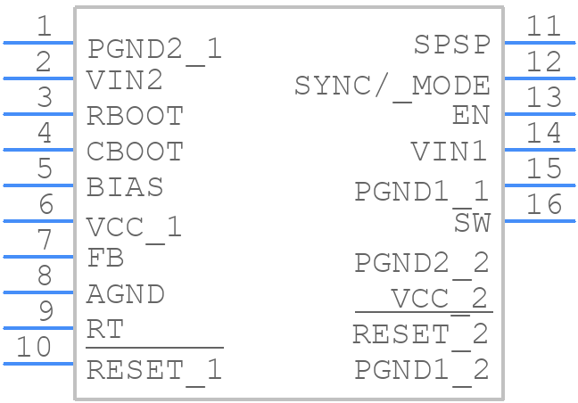 LM61480Q3RPHRQ1 - Texas Instruments - PCB symbol