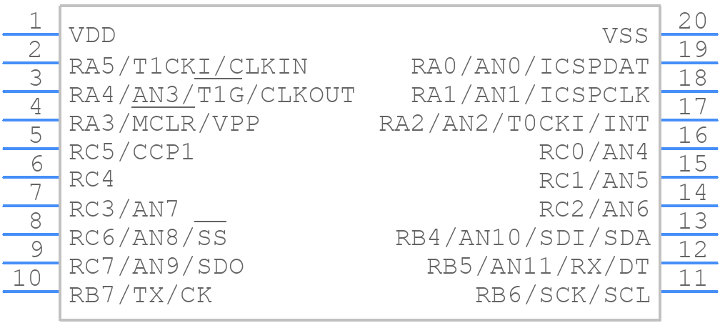 PIC16F721-I/SS - Microchip - PCB symbol
