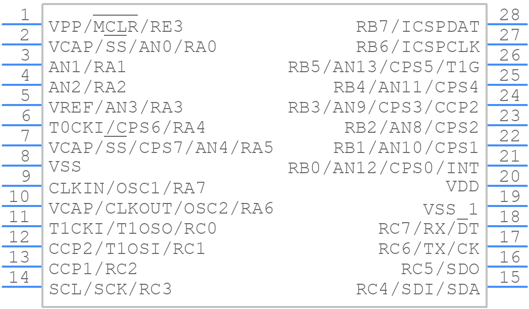 PIC16F723-I/SS - Microchip - PCB symbol