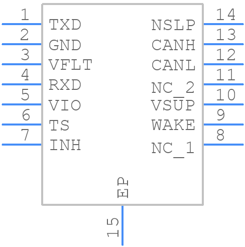 TCAN1162DMTRQ1 - Texas Instruments - PCB symbol