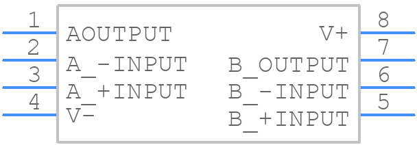 NJM5532M - Nisshinbo - PCB symbol