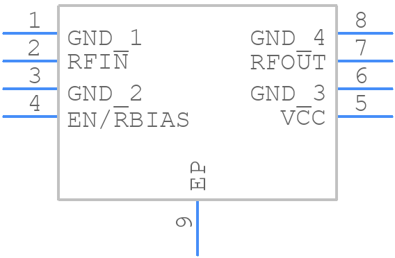 MAX2612ETA+T - Analog Devices - PCB symbol