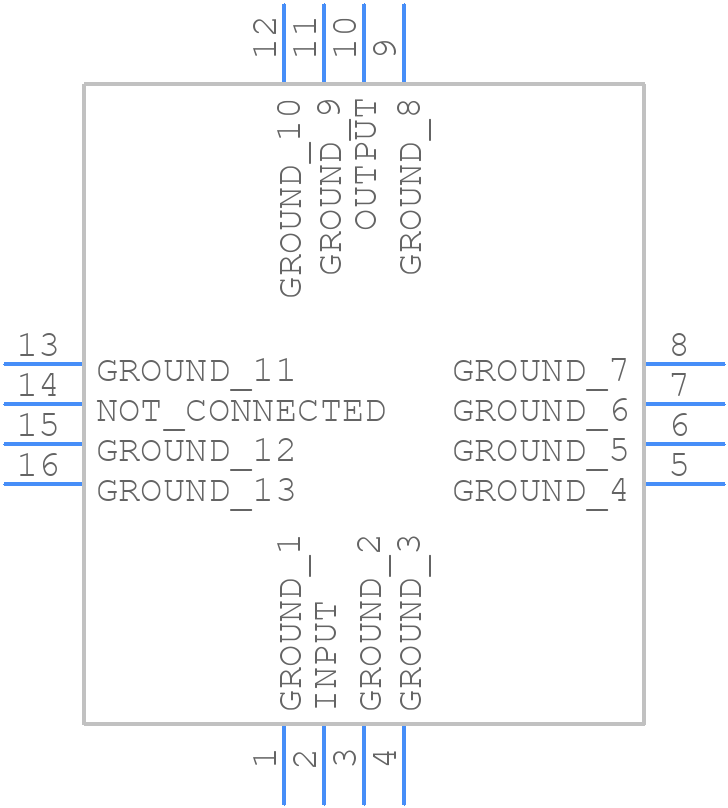 RHPF-500+ - Mini-Circuits - PCB symbol