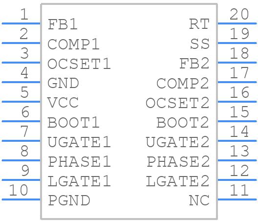 APW7159A - AMERICAN POWER DEVICES - PCB symbol