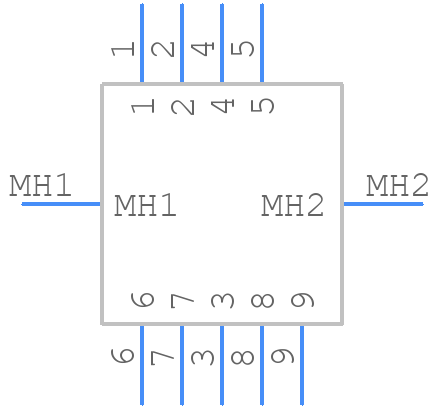 MDM-9SCBR-F222 - ITT CANNON - PCB symbol