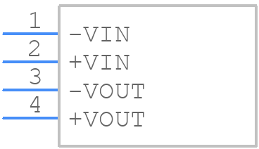 RO-2409S/P - RECOM Power - PCB symbol