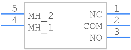 100SP4T1B2M6RE - E-Switch - PCB symbol