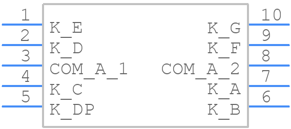 SA52-11SURKWA - Kingbright - PCB symbol