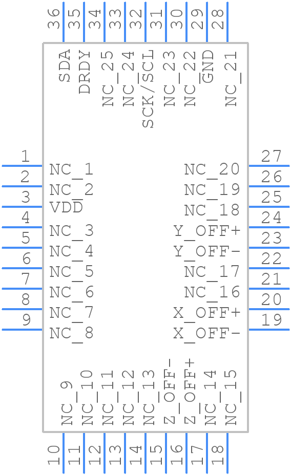 HMC6343 - Honeywell - PCB symbol
